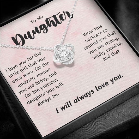 To My Daughter Necklace, Father To Daughter Gift, Mother Daughter Necklace, Daughter Birthday Gift, Christmas Gift for Her, Graduation Gift, Valentine's Day Present, Mothers Day Gift