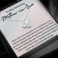 Love Knot, To My Mother-In-Law Gift From Daughter-In-Law, Mother-In-Law Necklace, White Gold Plated Jewelry Pendant Mother In Law Christmas Graduation Mothers Day Anniversary Birthday Gifts for Women