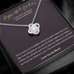 Happy 40th Birthday - Incredible Milestone Love Knot Necklace