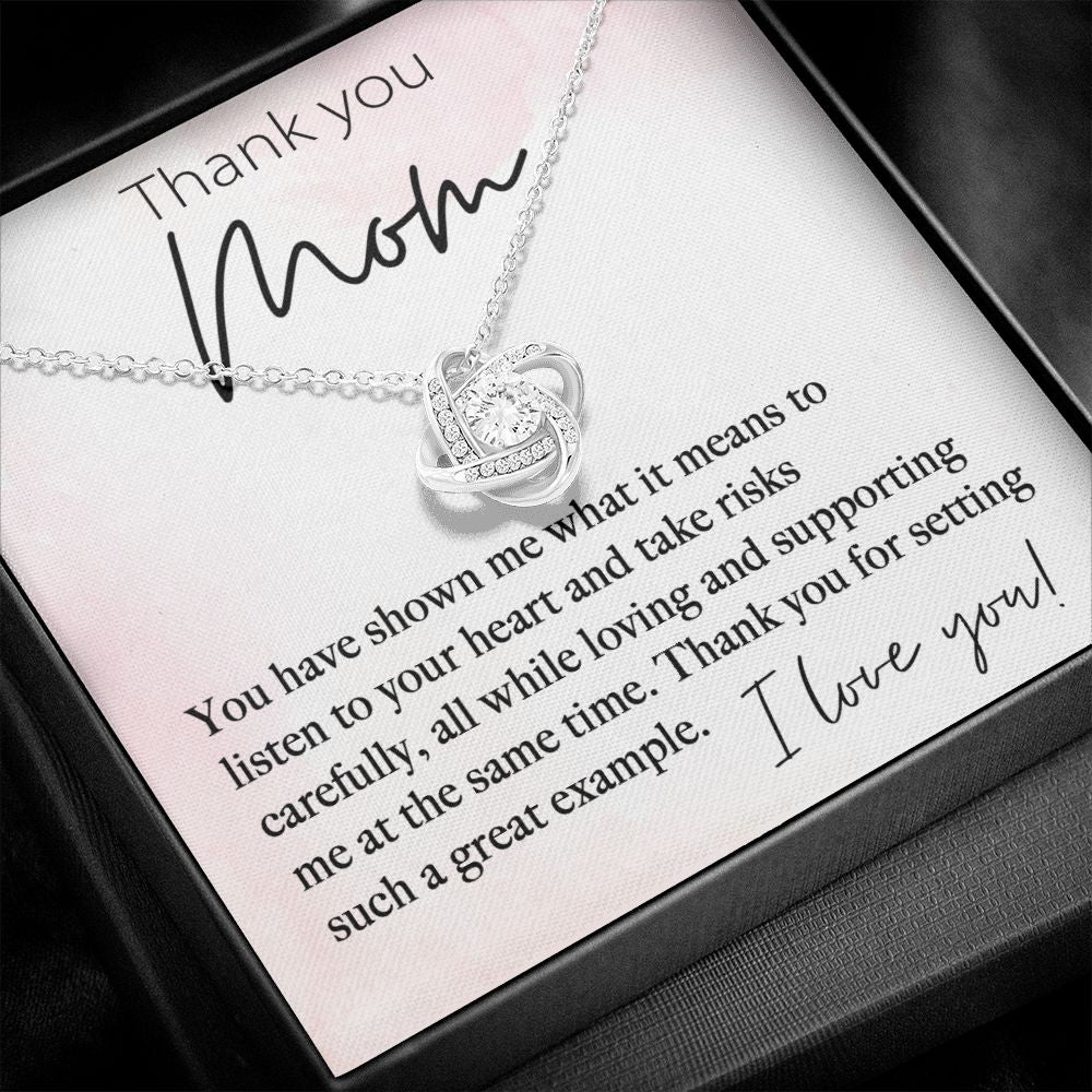 Thank You Mom - Great Example Love Knot Necklace