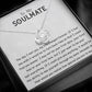 To My Soulmate Love Knot Necklace