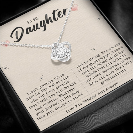 Daughter Gifts From Dad, Daughter Gift From Mom, To My Daughter Necklace, Father Daughter Gifts, Mothers Valentines Day Birthday Christmas Graduation Wedding Jewelry Gift For Teen Girls Women