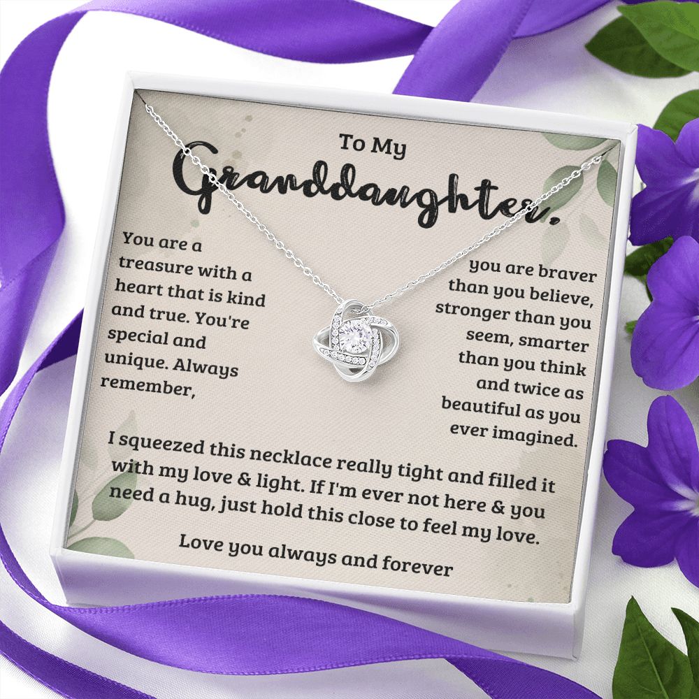 Granddaughter Gifts From Grandma,Granddaughter Necklace From Nana Grandpa Grandparents Mom Dad Jewelry Gift Box,Christmas Valentines Mothers Day Anniversary Birthday Graduation Gifts For Granddaughter