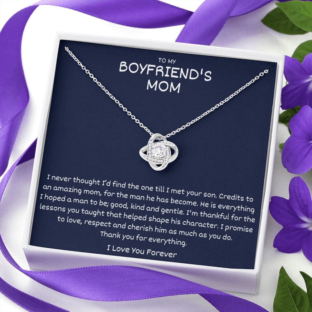 Boyfriends Mom Necklace, Gifts For Boyfriend's Mom, To My Boyfriends Mom Gifts, To My Boyfriends Mom Necklace, Boyfriends Mom Christmas Gifts