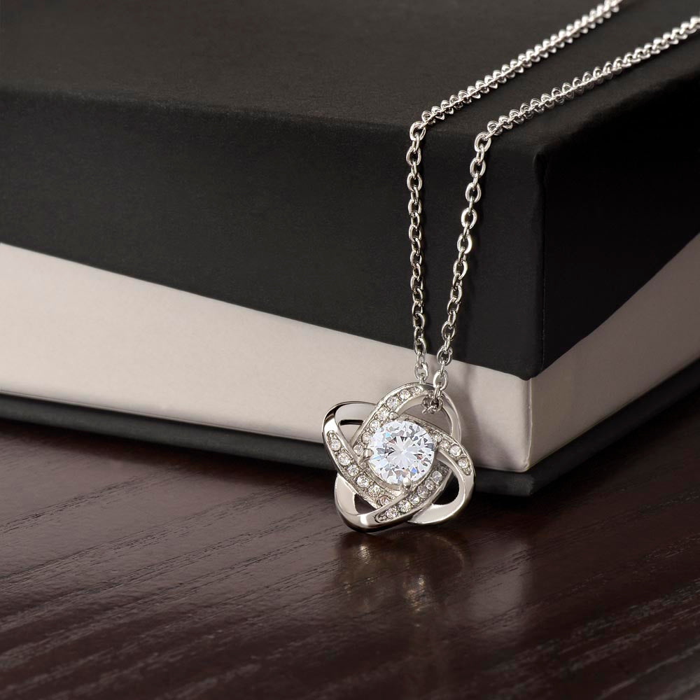 Happy 40th Birthday - Incredible Milestone Love Knot Necklace