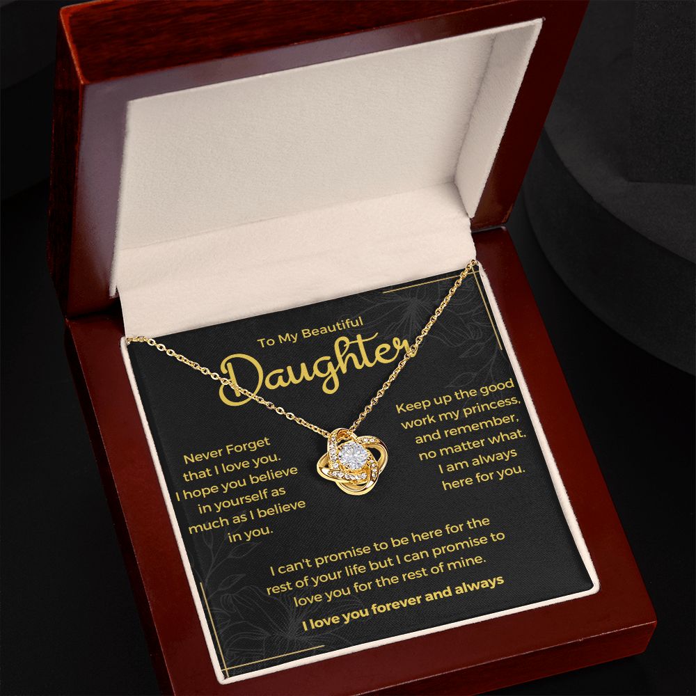 To My Daughter Necklace From Dad Mom, Motivational Sterling Silver Jewelry For Teen Girls Women Bonus Daughter Birthday Graduation Valentine's Mothers Day Christmas Wedding Anniversary Pendant Gifts