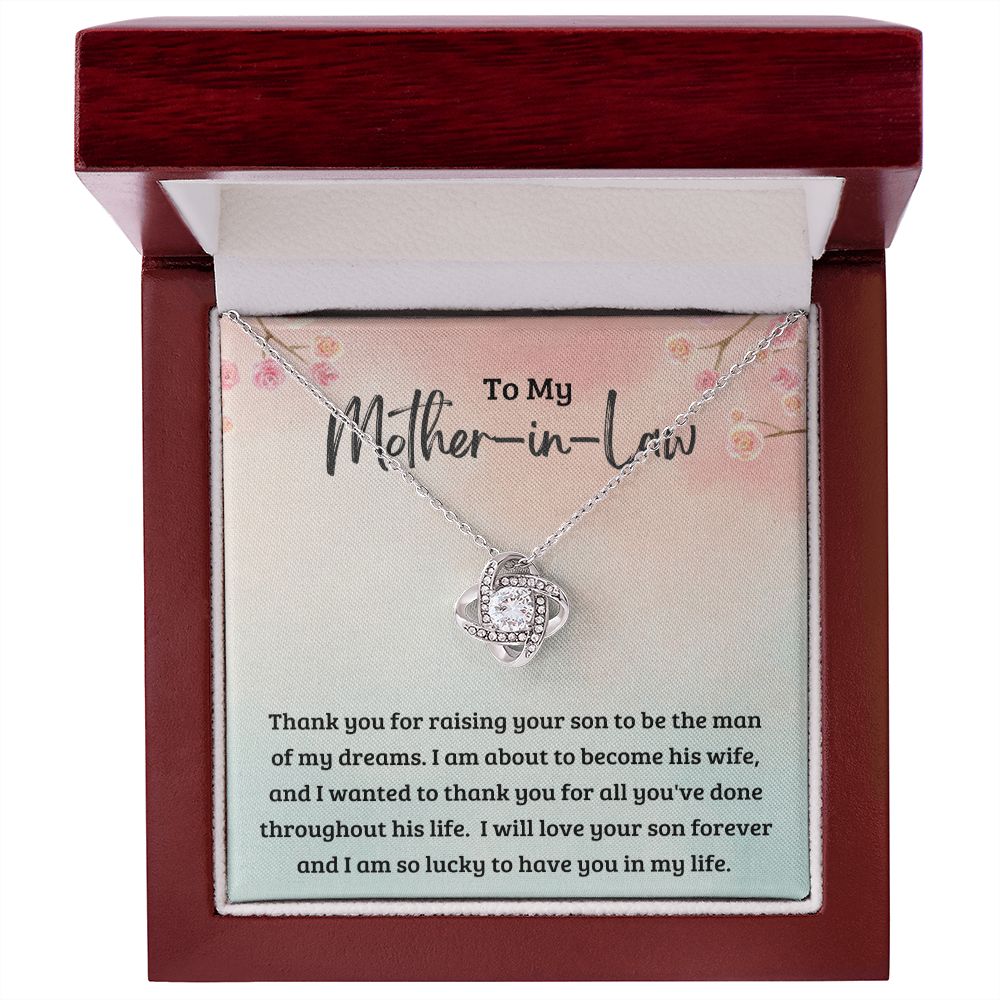 My Future Mother In Law Gifts 925 Sterling Silver Pendant Necklace, Mother in Law Gifts From Daughter in Law For Husbands Mom Christmas Mothers Day Birthday Wedding Present To My Bonus Mom Jewelry