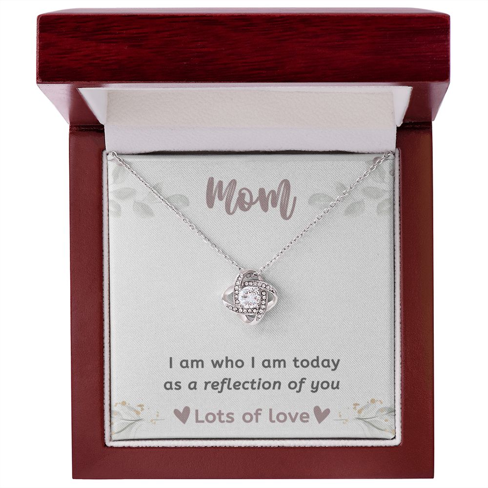 Gifts for Mom Mother Necklace Pendant Sterling Silver For Women Love Knot Bonus Mom Birthday Christmas Gifts, New In Law Mothers Day Jewelry, Necklaces for Mom, Best Mom Necklace Gift for Mother