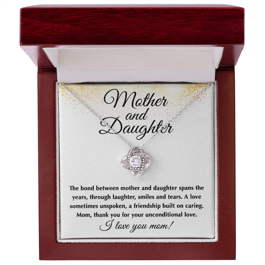 Mother And Daughter - Unconditional Love Knot Necklace