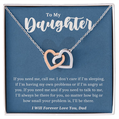 To My Daughter Necklace From Dad, Daughter Father Necklace, Gift For Daughter From Dad, Daughter Gift From Dad Christmas, Daughter Birthday Gift From Dad, Father Daughter Necklace, Wedding Graduation