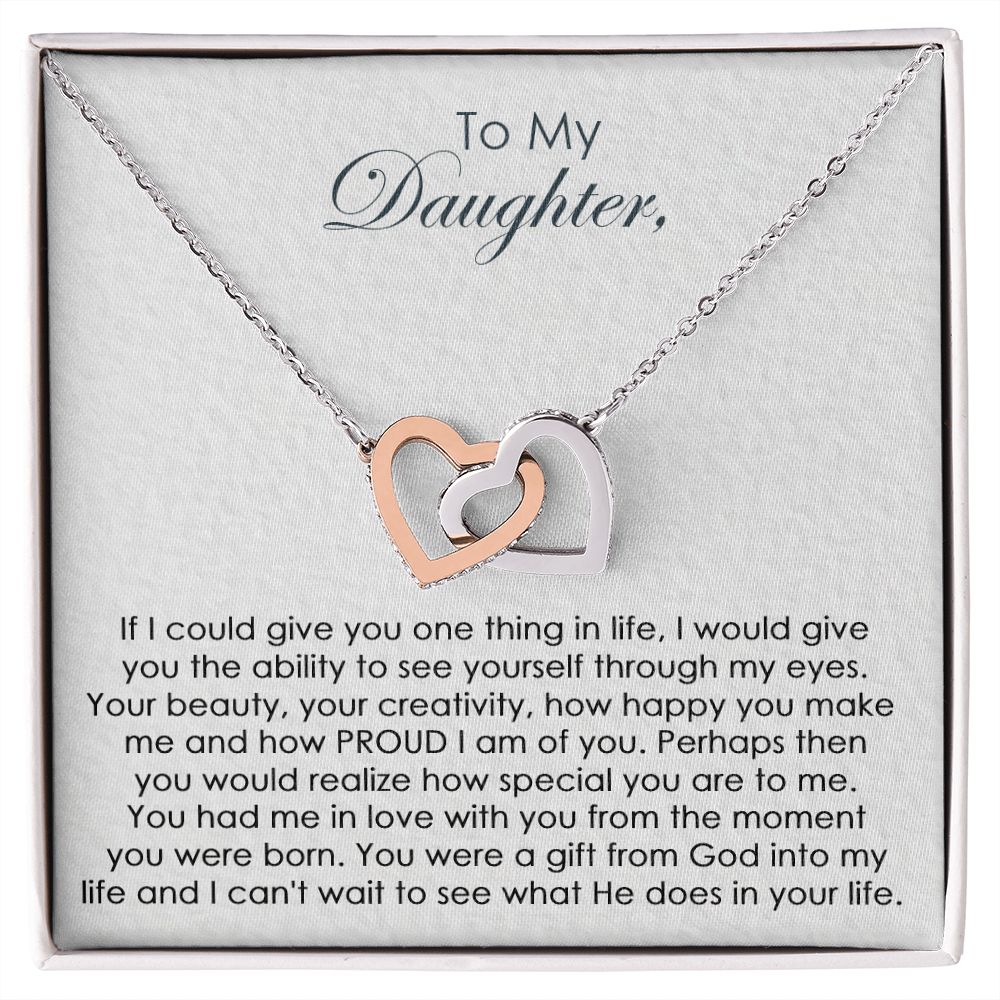 Necklace for Daughter, To My Daughter Necklace, Jewelry Gifts From Dad To Daughters, Mother Daughter Gift From Mom, Father Daughter Gifts, Valentine's Day Birthday Christmas Gifts for Teen Girls Women