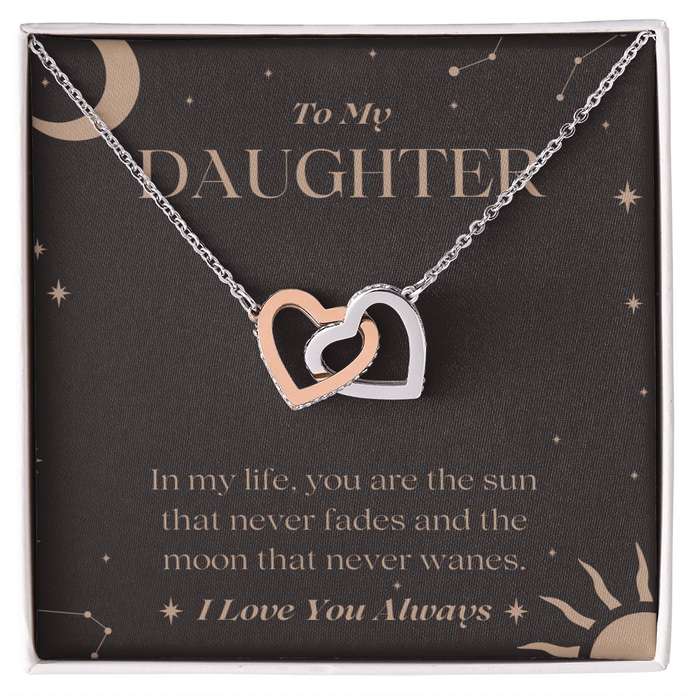 Gifts For Daughter - In My Life - Interlocking Hearts Necklace