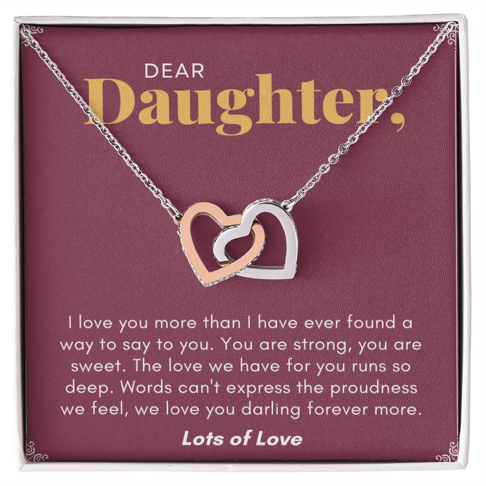 To My Daughter Necklace From Mom, Daughter Gift From Mom To Daughter Necklace For Daughter, Gift For Daughter, Daughter Birthday Gift From Mom, Mother Daughter Necklace, Daughter Gift From Mom Jewelry