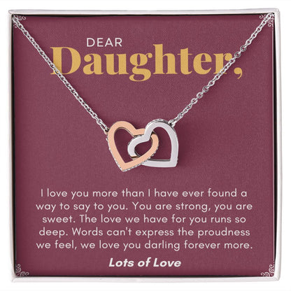 To My Daughter Necklace From Mom, Daughter Gift From Mom To Daughter Necklace For Daughter, Gift For Daughter, Daughter Birthday Gift From Mom, Mother Daughter Necklace, Daughter Gift From Mom Jewelry