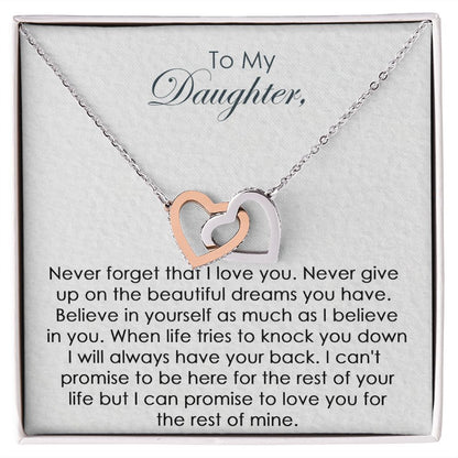 Motivational Necklace for Women, Mommy Necklaces for Women Sterling Silver,To My Daughter Necklace,Birthday Gifts For Daughter From Dad,Christmas Gift For Daughter Necklace,Daughter Necklaces from Mom