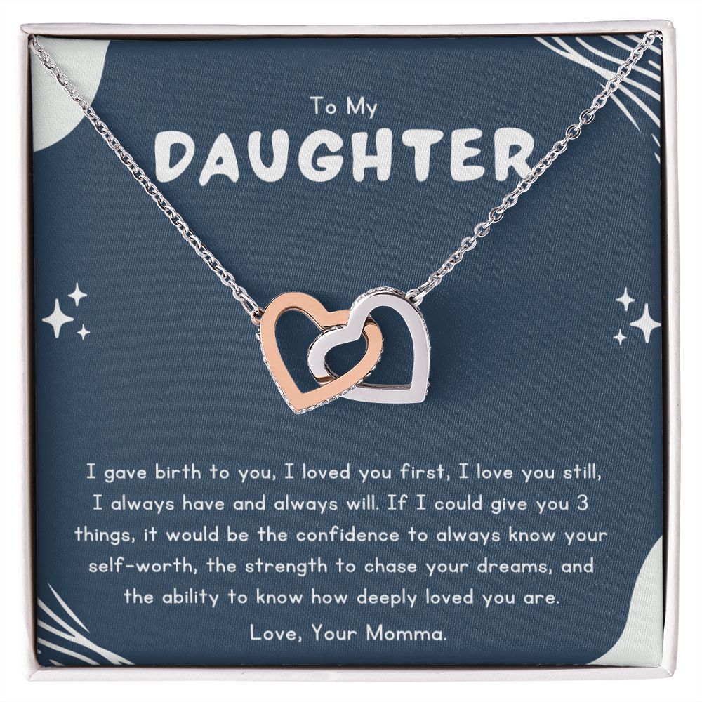 Daughter Necklace From Mom and Dad, To My Daughter Necklace From Father and Mother, Birthday Present, Daughter Graduation Gift From Parents, Gift for Mothers Valentine's Day Christmas Anniversary Gift