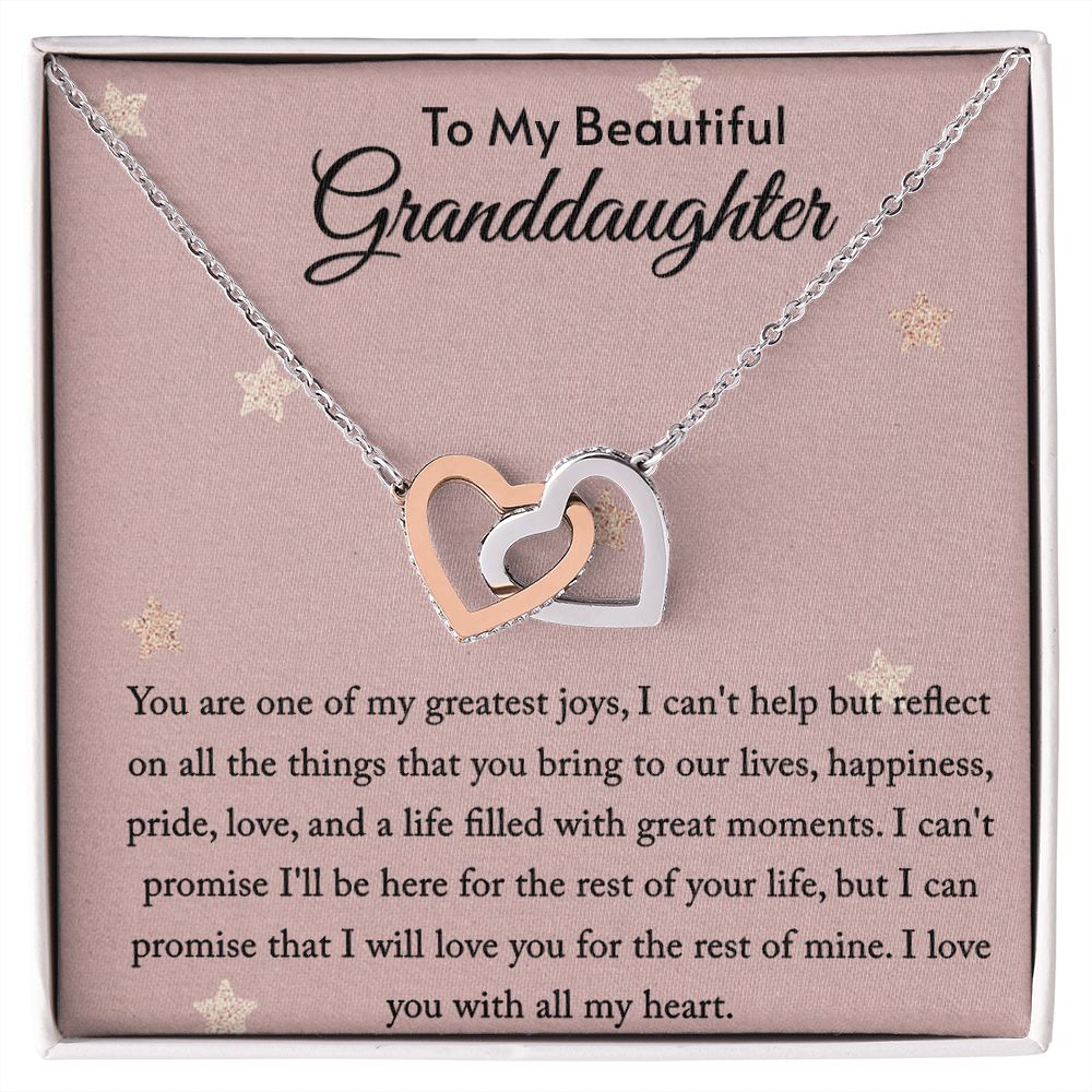 Granddaughter Necklace Granddaughter Gifts from Grandma Grandmother Grandpa Grandfather, Birthday Christmas Graduation Mothers Valentines Day Gifts for Teen Girls Granddaughter  Women Jewelry Pendant