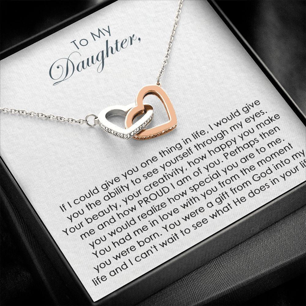 Necklace for Daughter, To My Daughter Necklace, Jewelry Gifts From Dad To Daughters, Mother Daughter Gift From Mom, Father Daughter Gifts, Valentine's Day Birthday Christmas Gifts for Teen Girls Women