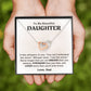 Gifts For Daughter - If Fate Whispers - Interlocking Hearts Necklace