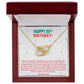 Happy 30th Birthday Special Interlocking Hearts Necklace