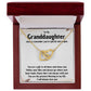 Granddaughter Necklace - The Greatest Blessing - Interlocking Hearts