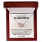 Daughter - Stronger Than You Feel - Interlocking Hearts Necklace