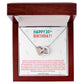 Happy 30th Birthday Special Interlocking Hearts Necklace