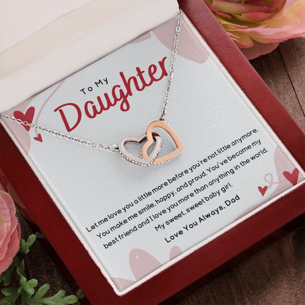 To My Daughter Necklace From Dad, Daughter Gift from Dad to Daughter Necklace for Daughter, Gift for Daughter, Daughter Birthday Gift From Dad, Father Daughter Necklace, Daughter Gift from Dad Wedding