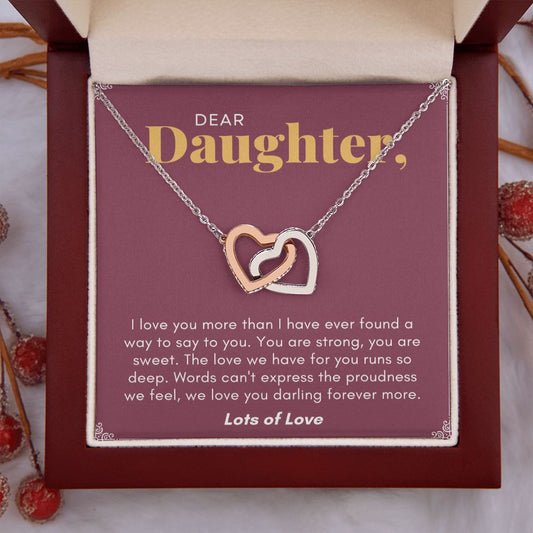 To My Daughter Necklace From Mom, Daughter Gift From Mom To Daughter Necklace For Daughter, Gift For Daughter, Daughter Birthday Gift From Mom, Mother Daughter Necklace, Daughter Gift From Mom Jewelry