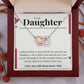 To My Daughter Necklace From Dad,Daughter Gifts From Dad,Father Daughter Necklace,To My Daughter Necklace From Daddy On Birthday Christmas Mothers Valentines Day Anniversary Graduation Jewelry Pendant