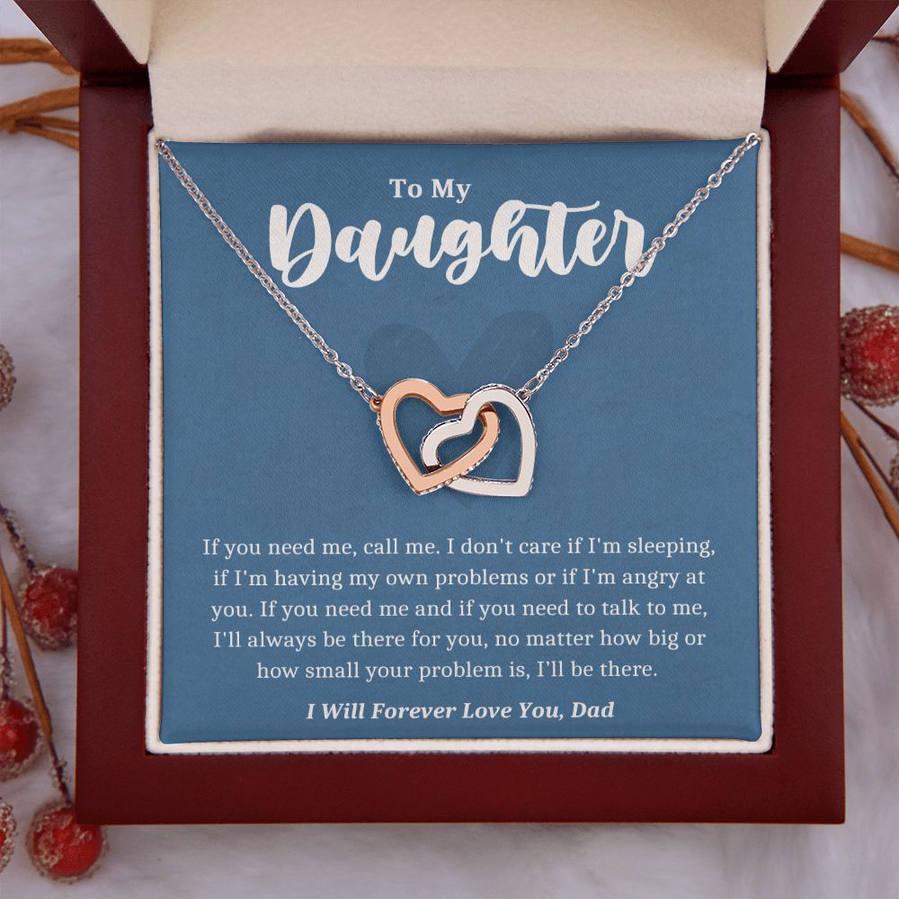 To My Daughter Necklace From Dad, Daughter Father Necklace, Gift For Daughter From Dad, Daughter Gift From Dad Christmas, Daughter Birthday Gift From Dad, Father Daughter Necklace, Wedding Graduation