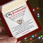 Granddaughter Necklace - Follow Your Dreams - Interlocking Hearts