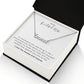 To My Beautiful Wife How Special You Are Custom Name Necklace With Message Card