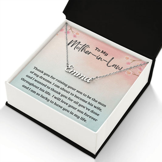 To My Mother In Law Forever Custom Name Necklace