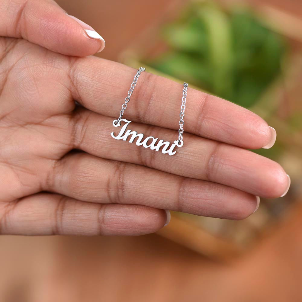 Daughter - Stronger Than You Feel - Custom Name Necklace