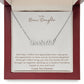 To My Bonus Daughter Love & Trust Custom Name Necklace