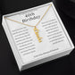 To A Special Woman On Her 40th Birthday Vertical Name Necklace