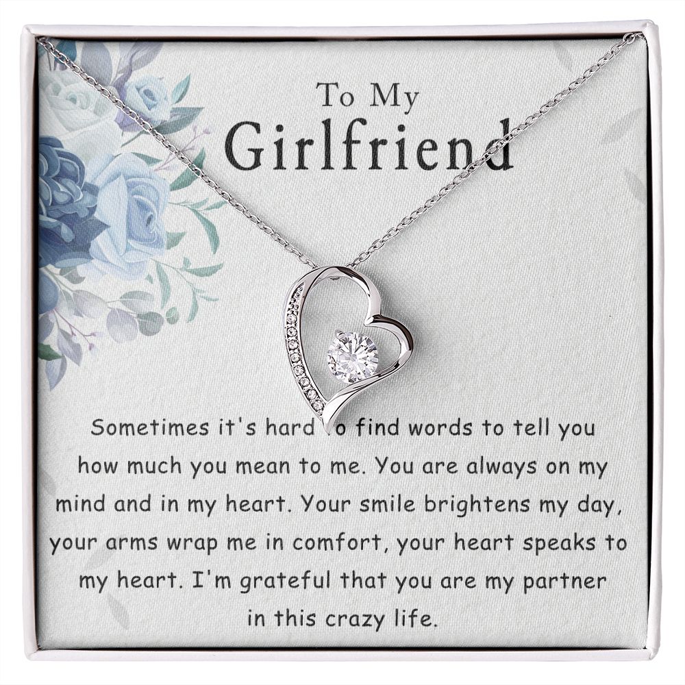 Necklace for Girlfriend, To My Girlfriend Necklace Gifts, Necklace for Women, Girlfriend Birthday Gifts Ideas, Gift for Anniversary Mother's Valentines Day Christmas Gift for her Gf from Boyfriend