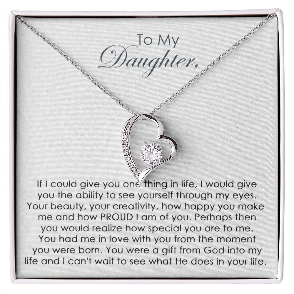 To My Daughter Necklace From Dad, Christmas Gifts For Daughter Teenage Girls, Necklaces for Women, Jewelry Gift for Daughter on Birthday,Graduation,Mother Daughter Gift From Mom, Father Daughter Gifts