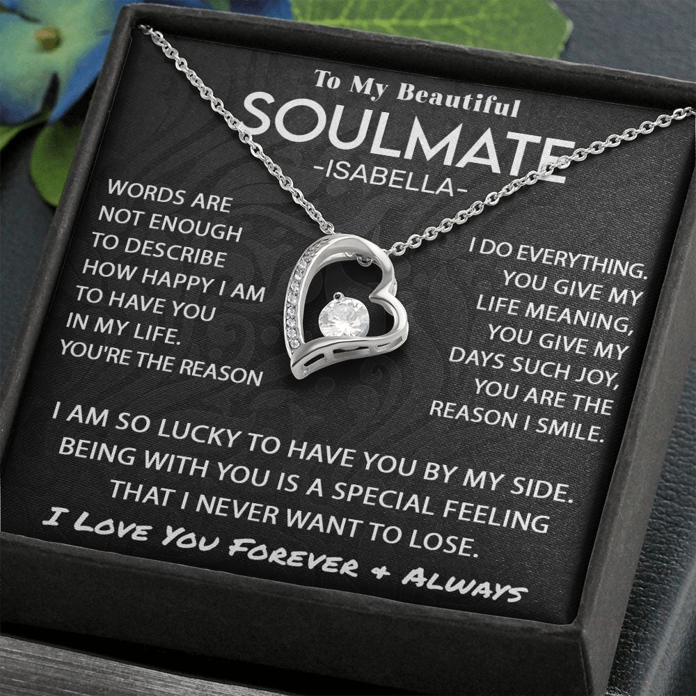 To My Beautiful Soulmate - So Lucky Forever Love Necklace