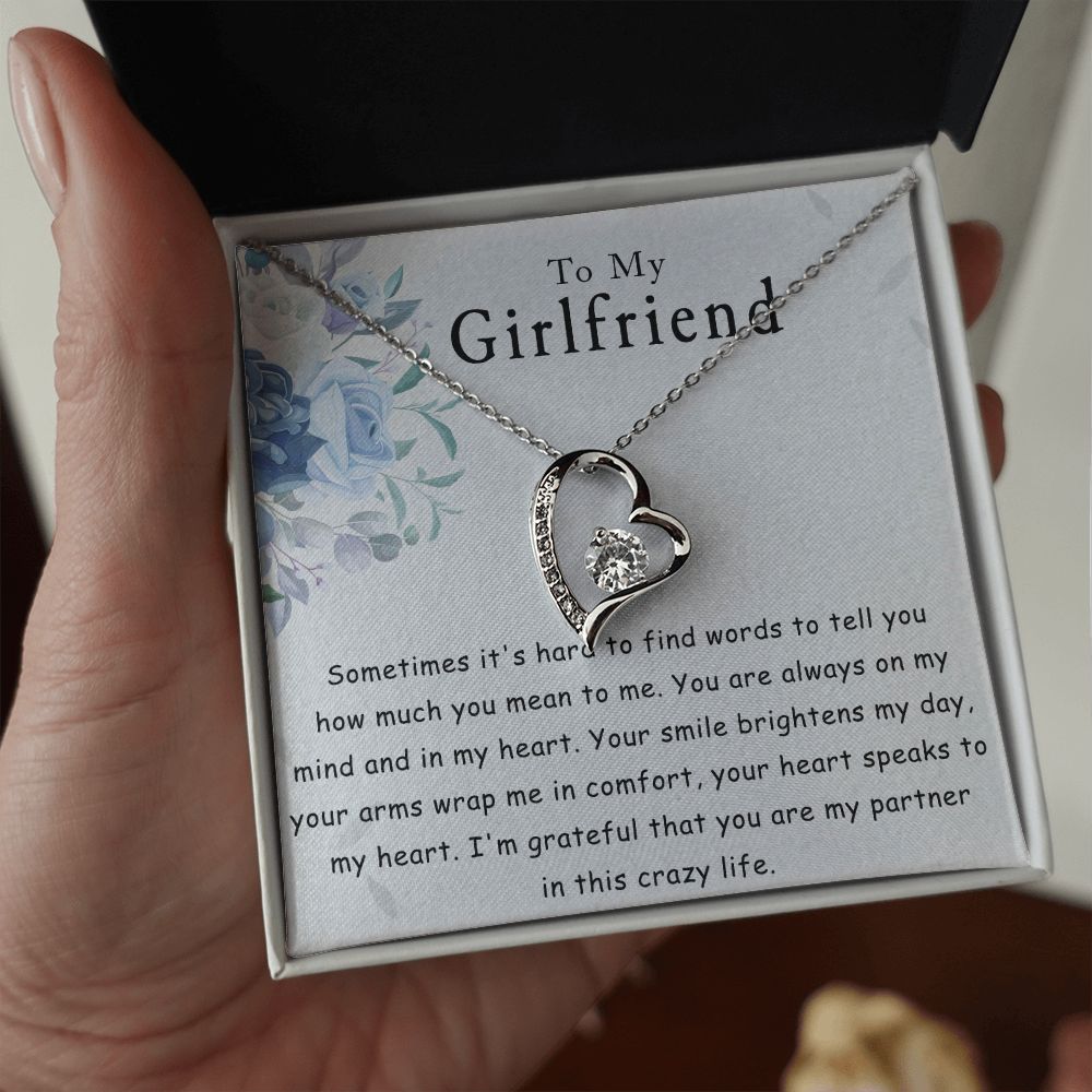 Necklace for Girlfriend, To My Girlfriend Necklace Gifts, Necklace for Women, Girlfriend Birthday Gifts Ideas, Gift for Anniversary Mother's Valentines Day Christmas Gift for her Gf from Boyfriend